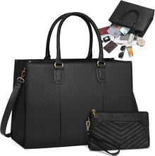 Damen Handtasche 15,6 Zoll Shopper Groß Arbeitstasche Tote Clutch