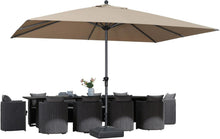 Sonnenschirm Aluminium Rechteckig mit Kurbel 270x350 cm