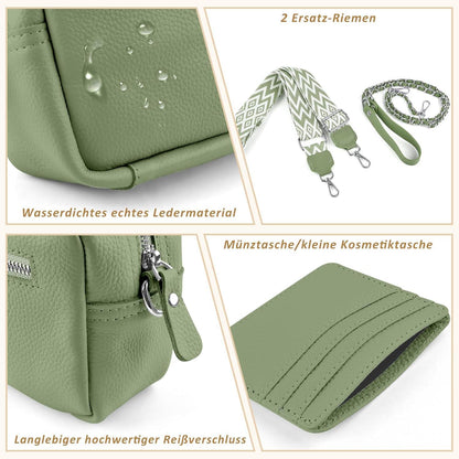 Handy Umhängetasche Echtes Leder Crossbody Bag Kartenhalter