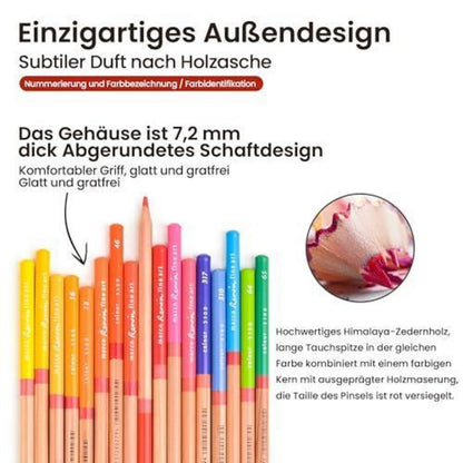 Buntstifte Set 100 Farben - Ölkreide für Erwachsene & Künstler