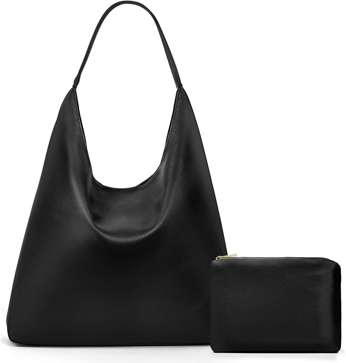 Wildleder Tote Bag Damen Hobo Schultertasche Braun Magnetisch