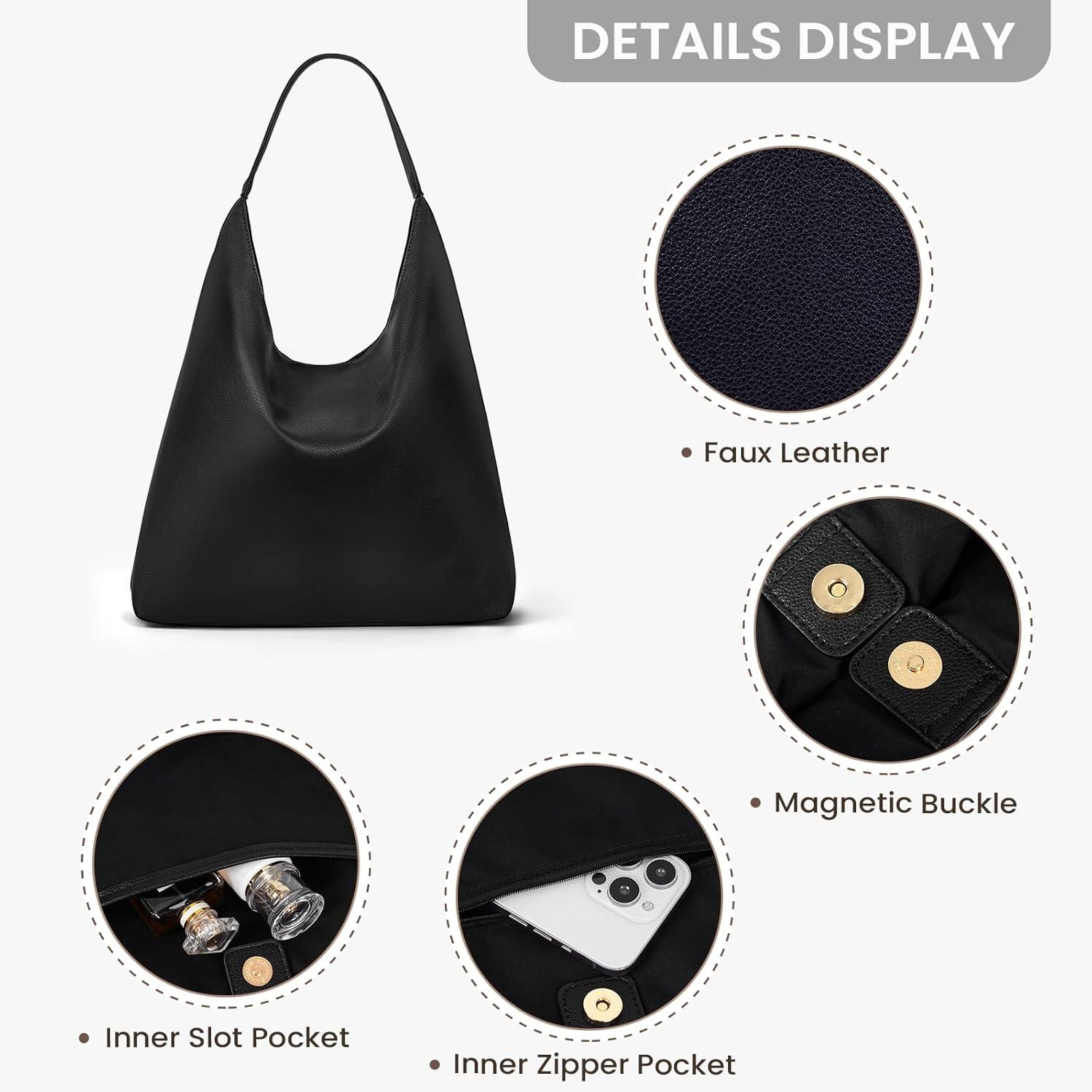 Wildleder Tote Bag Groß Damen Handtasche Uni Schultertasche Braun