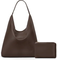 Wildleder Tote Bag Damen Schultertasche groß Braun