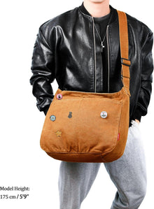 Captain Blues Canvas Messenger Bag, große