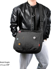 Canvas Messenger Bag Captain Blues Große Kuriertasche