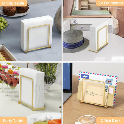 Serviettenhalter Gold Metall Tisch Küchenzubehör Upgrade 14cm