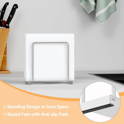 Serviettenhalter Silber Metall Tisch Küche Büro Deko 14cm