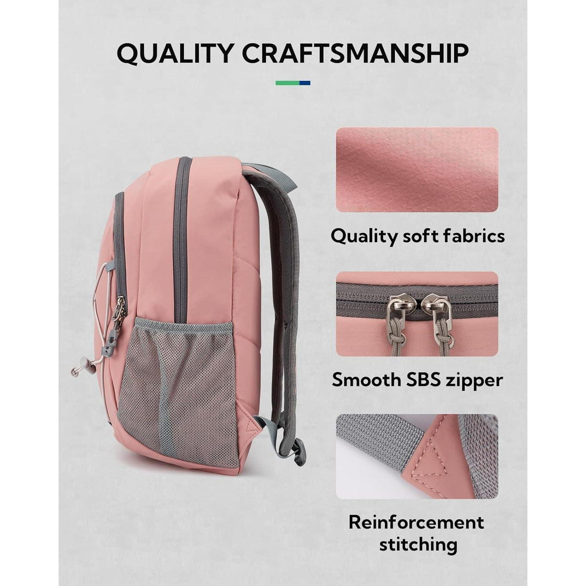 12L Wanderrucksack Mini Sport Backpack für Damen Herren Rosa