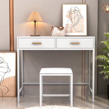 Schminktisch mit Hocker und Schubladen - Weiß für Schlafzimmer
