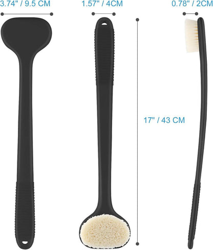 Rückenbürste mit 43 cm Griff, Nass- und