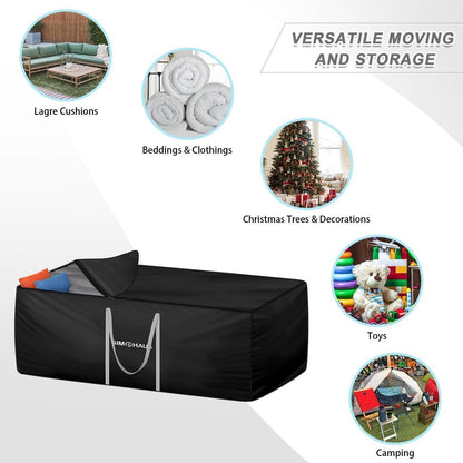 Auflagen Tasche 180x80x60cm - Wasserdichte Aufbewahrung für Polster