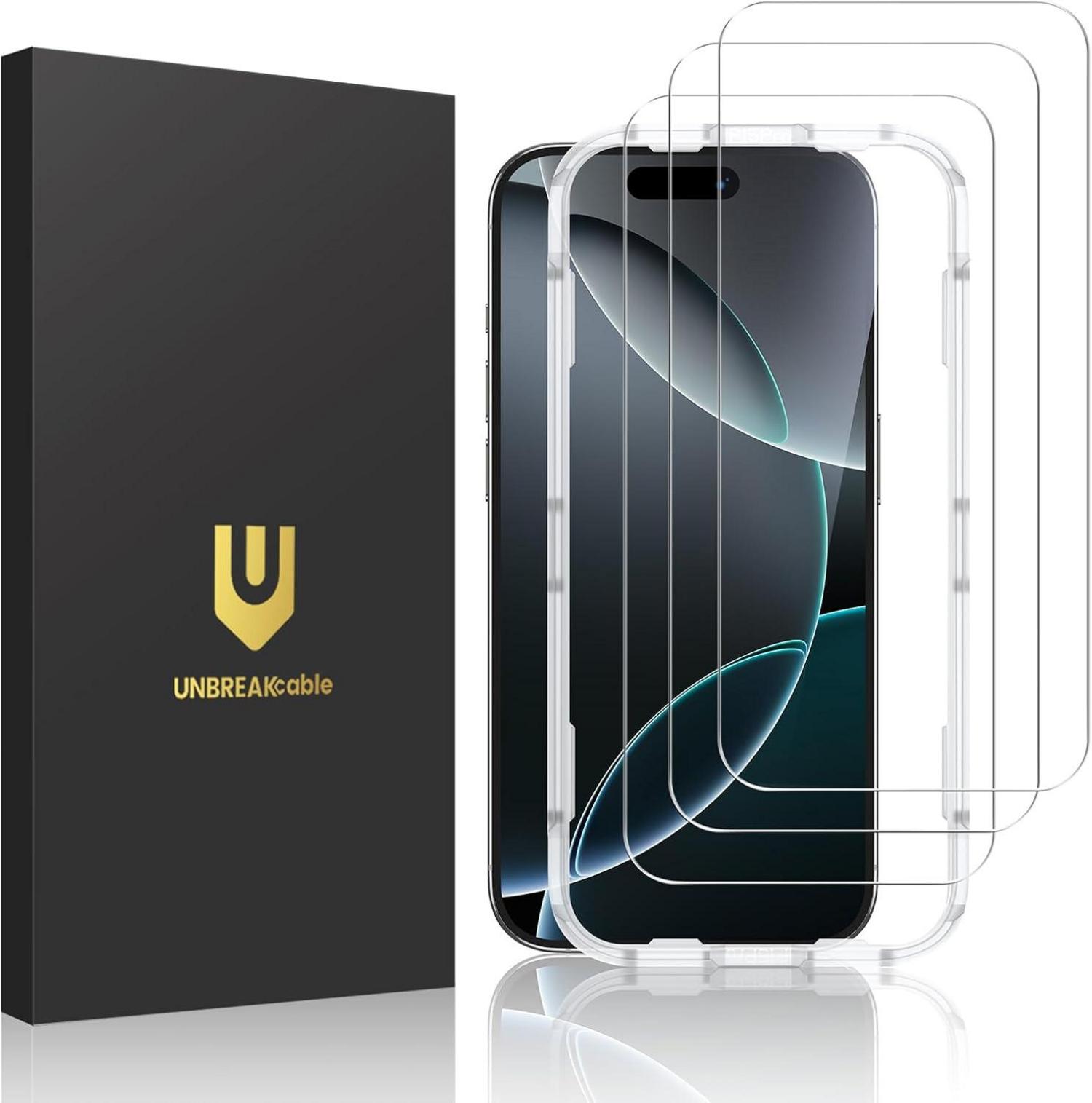 Displayschutzfolie aus gehärtetem Glas für iPhone 16 Pro Max