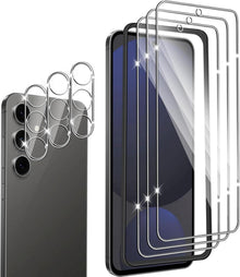 Schutzfolie Samsung Galaxy S24 FE Panzerglas 3 Stück Anti-Kratzen 9H