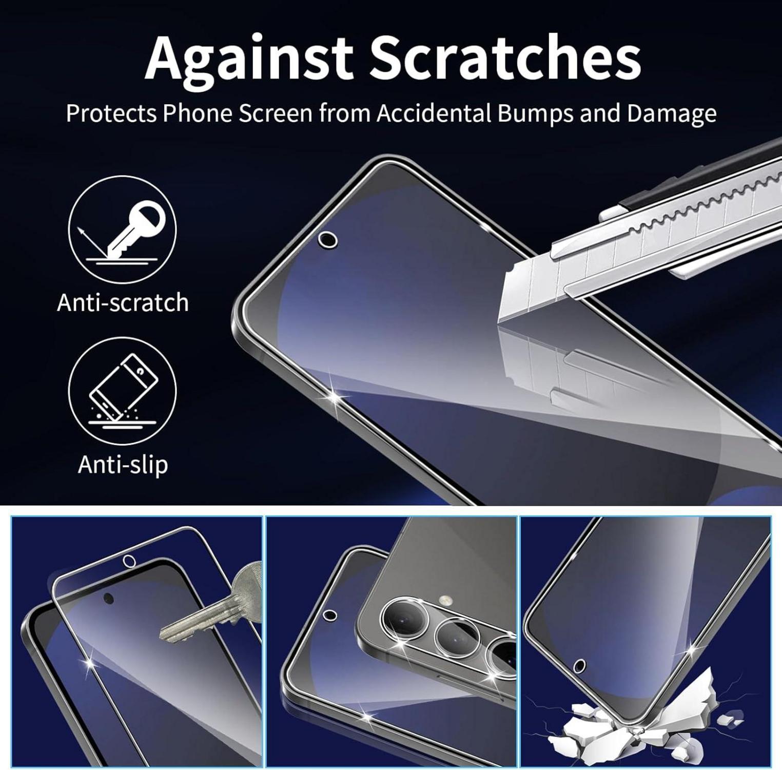 Wayneer Samsung Galaxy S24 FE Schutzfolie Panzerglas 3 Stück