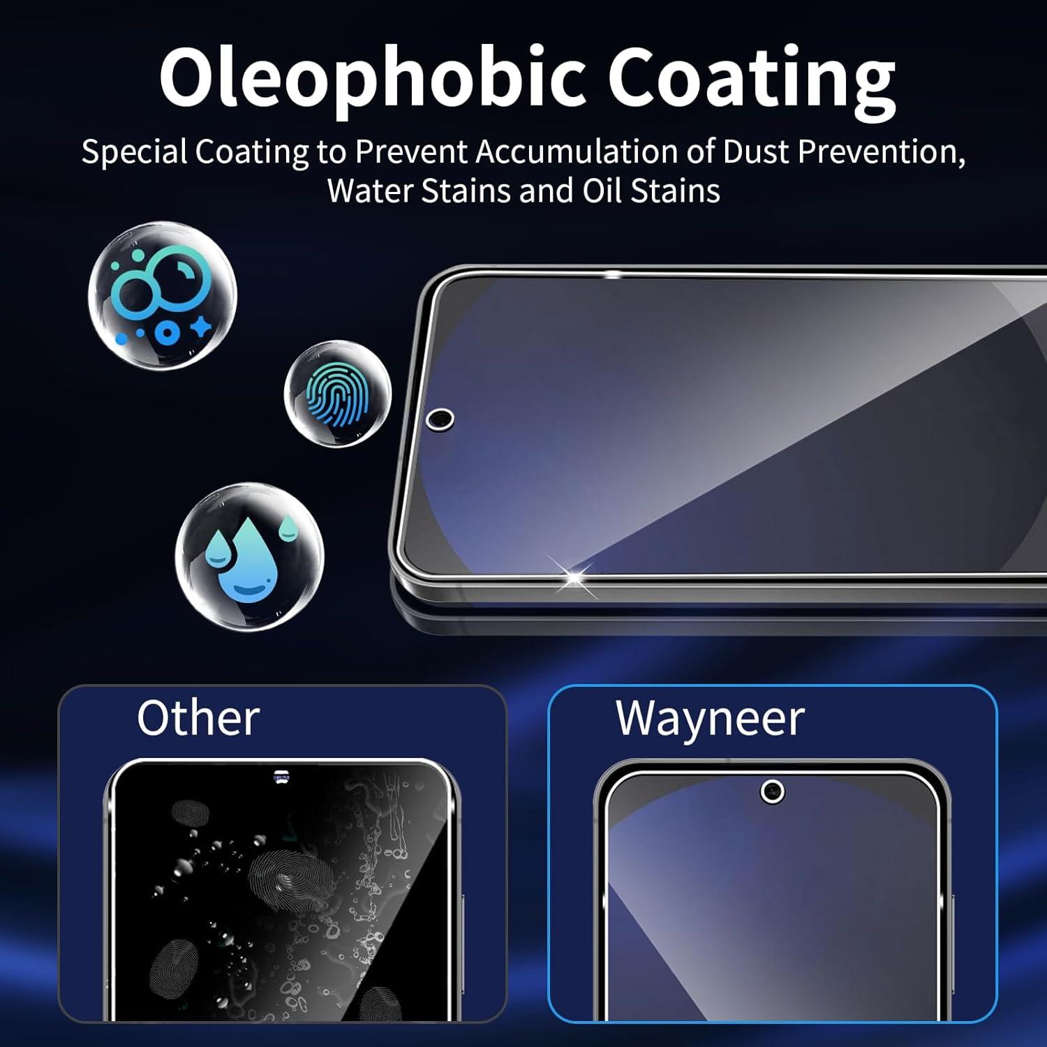 Samsung Galaxy S24 FE Schutzfolie & Panzerglas: 3x 9H Anti-Kratzen Glasschutz, HD Displayfolie