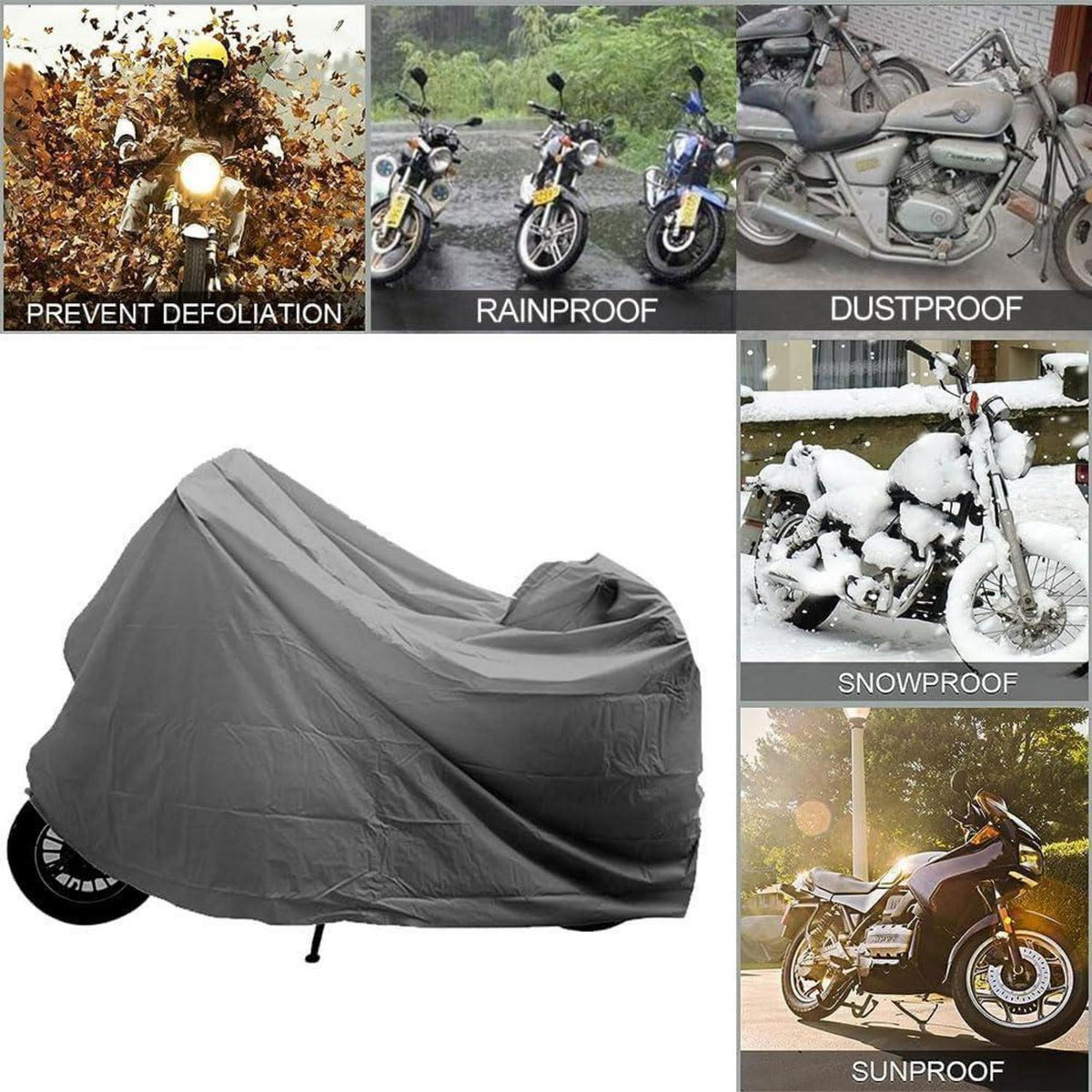 Wasserdichte Motorradabdeckung – Schutzplane für Motor, Roller & Moped
