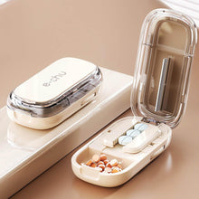 Pillenteiler für Mehrfachpillen mit Bürste