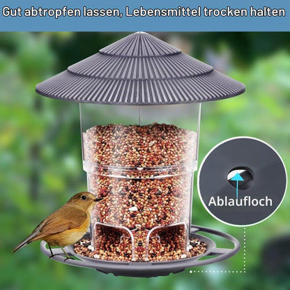 2x Vogelfutterhaus – Wetterfest & Futterspender für Garten/Balkon