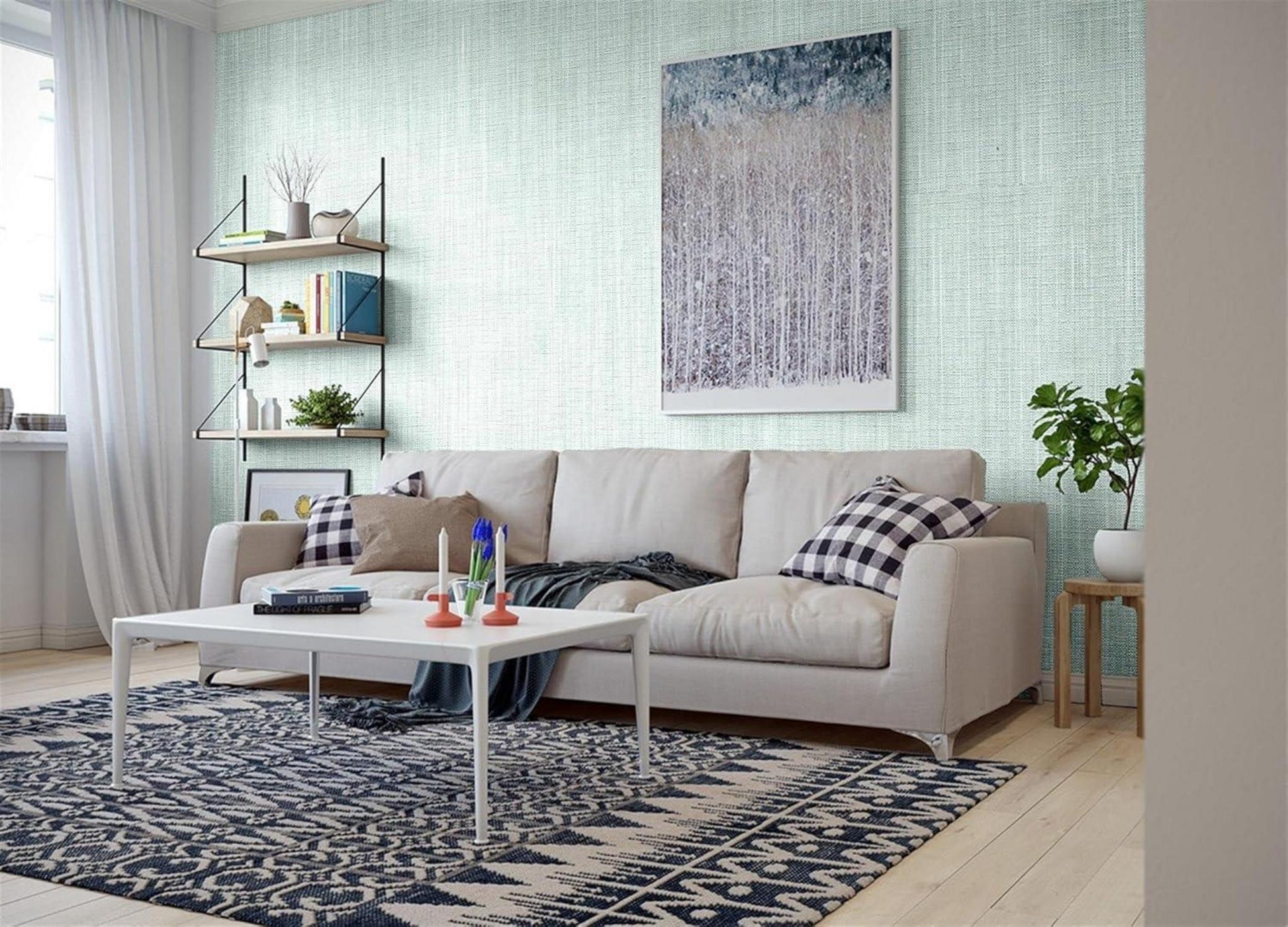 Selbstklebende Möbeltapete 40x1000cm Verdickt Wandtextur Klebefolie
