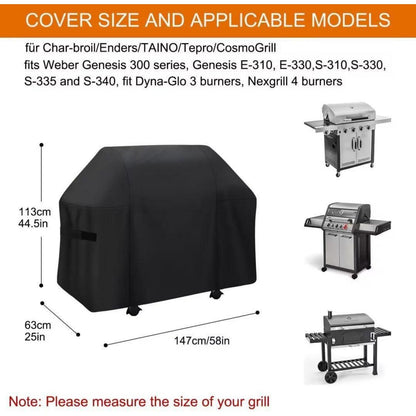 Gasgrill Abdeckung wetterfest für Monroe PRO 4 SIK Turbo