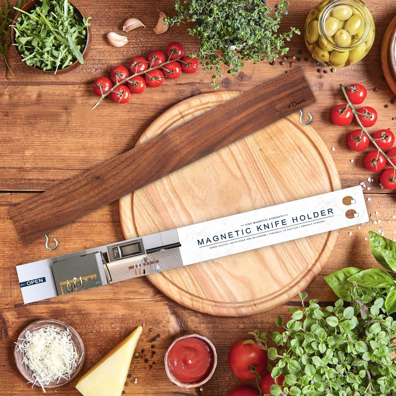 Magnetleiste Messer 40 cm Walnuss inkl. Zubehör & Garantie