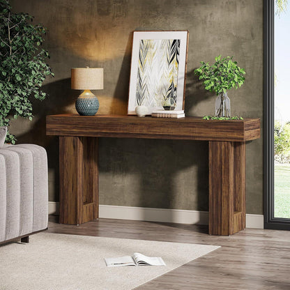 160 cm Konsolentisch Landhausstil – Rustikaler Sofatisch für Wohnzimmer