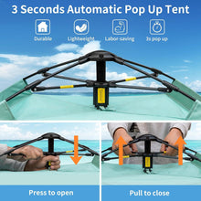 Yafaca Strandmuschel 3 Personen Sonnenschutz Tragbar Pop Up