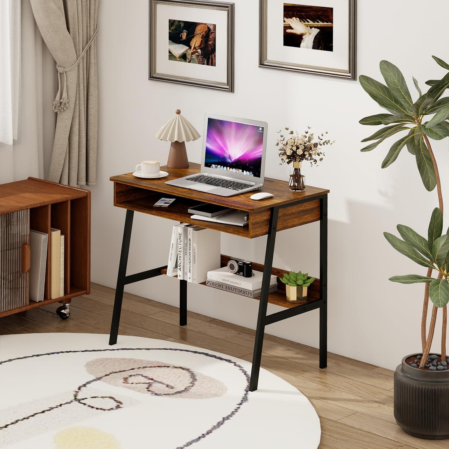 Computertisch 80 cm, Gaming-Schreibtisch mit