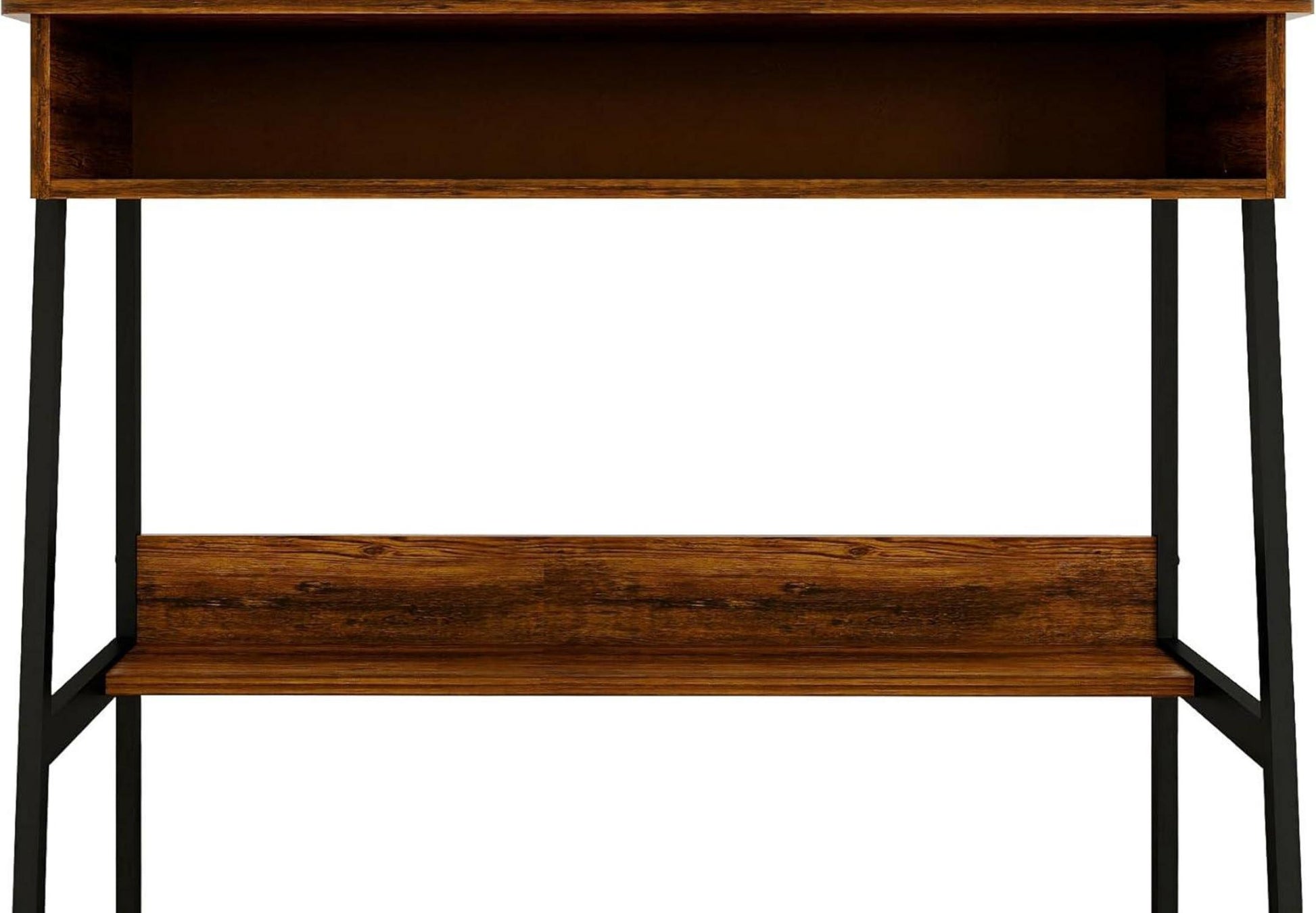 DEILALY Computertisch 80 cm Bureau Gaming-Schreibtisch Rustikales Braun