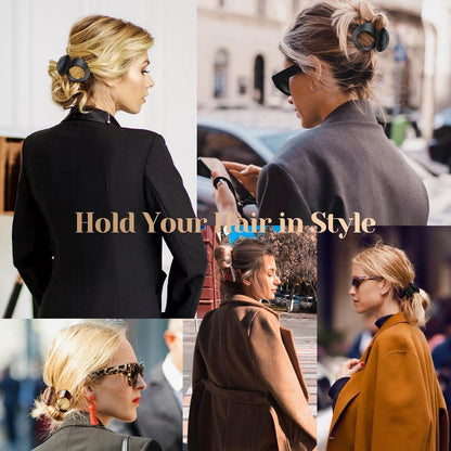 4er Set Haarspangen Damen Groß Rutschfestes Haar Clips Elegant
