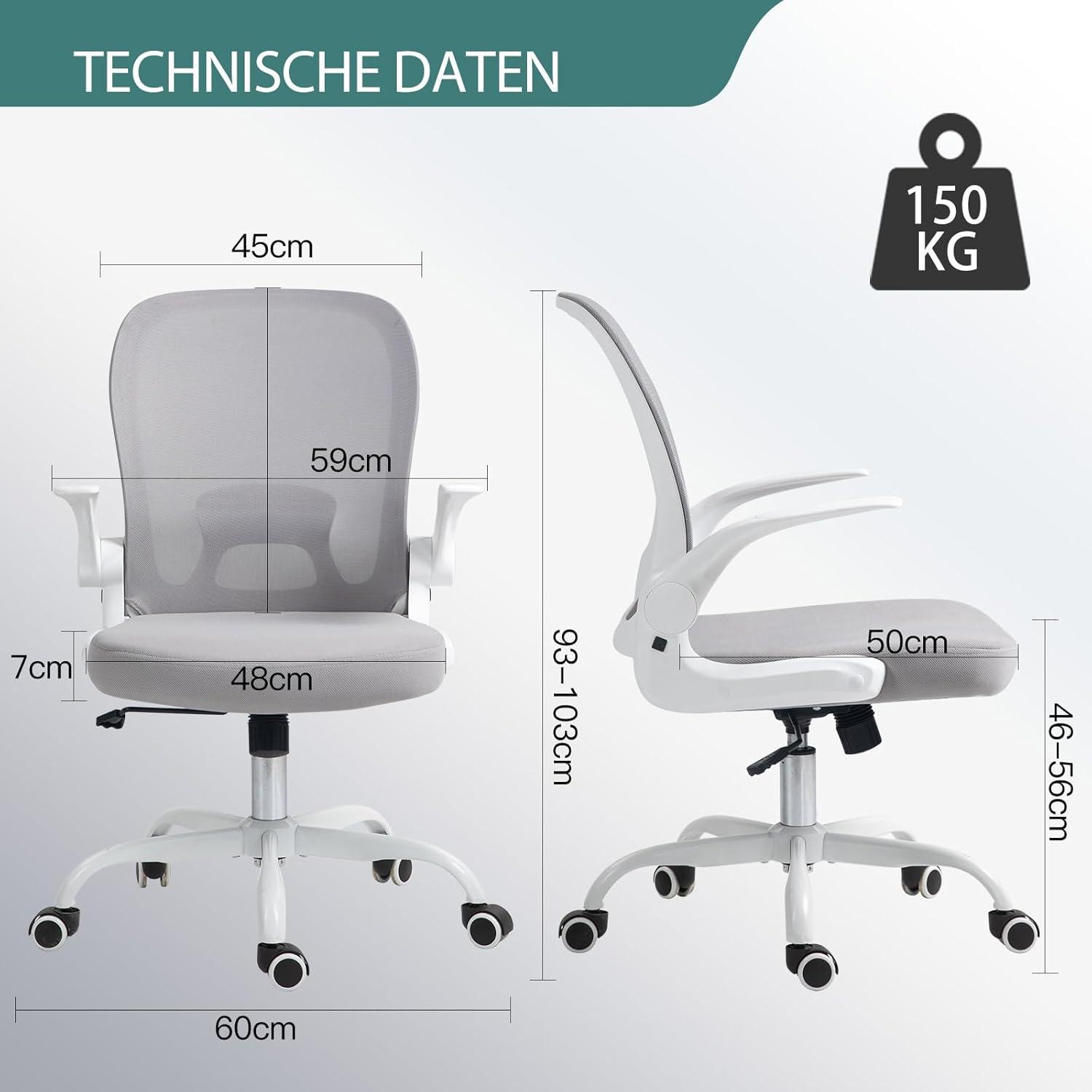 Ergonomischer Bürostuhl mit Garantie - Hochwertige Materialien