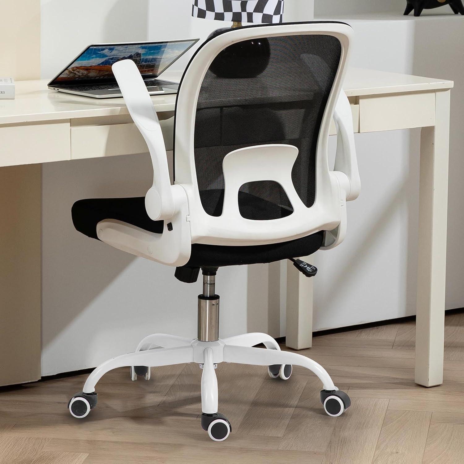 Ahua Bürostuhl ergonomisch höhenverstellbar mit klappbarer Rückenlehne