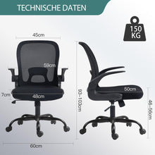 Ergonomischer Bürostuhl mit erhöhten Armlehnen