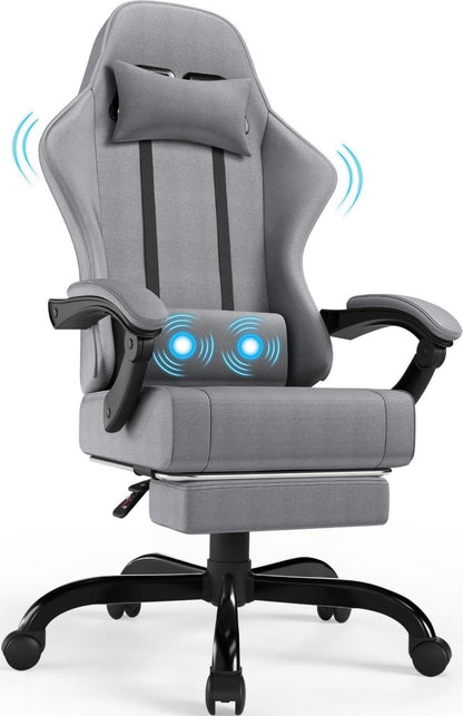 Ergonomischer Gaming Stuhl mit Massagefunktion und verstellbarer