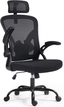 Ergonomischer Bürostuhl mit Kopfstütze und Lendenstütze