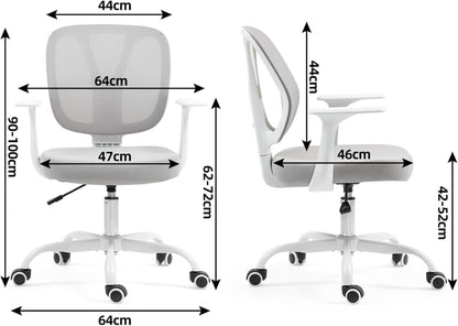Ergonomischer Bürostuhl mit Lendenstütze und Armlehnen