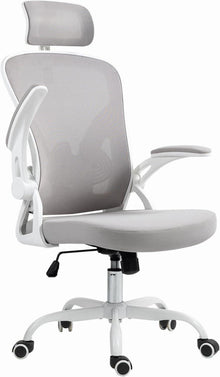 Ergonomischer Bürostuhl mit verstellbarer Kopfstütze und Lendenstütze