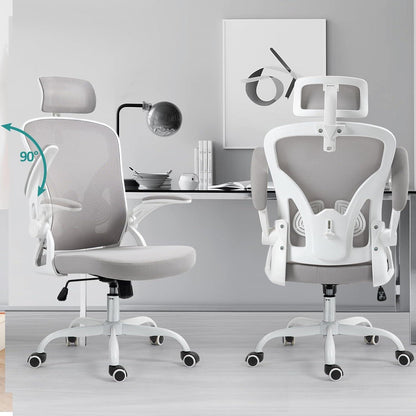 Ahua Ergonomischer Bürostuhl Verstellbarer Kopfstütze Lendenstütze Büro Gaming Stuhl