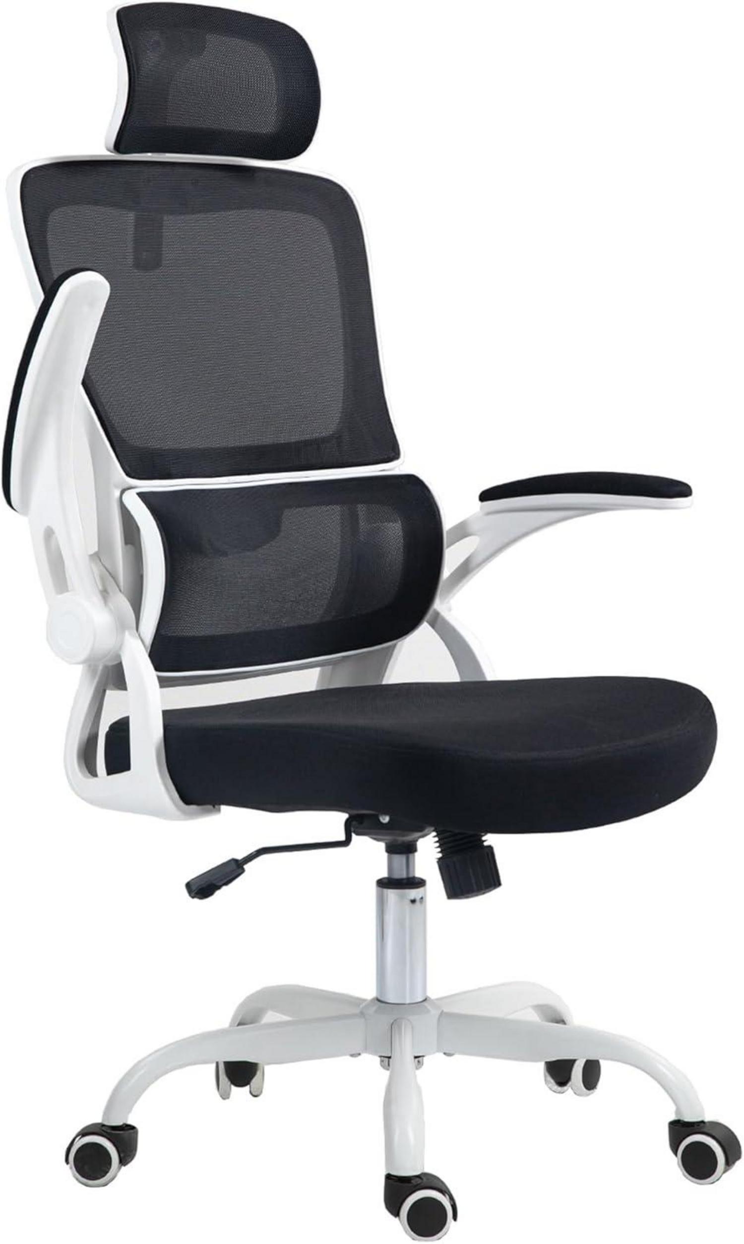 Ergonomischer Bürostuhl mit Lordosenstütze und verstellbarer