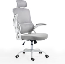 Ergonomischer Bürostuhl mit Lordosenstütze & Kopfstütze, Mesh