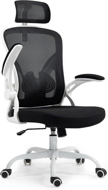 Ergonomischer Bürostuhl mit Kopfstütze und Lendenstütze