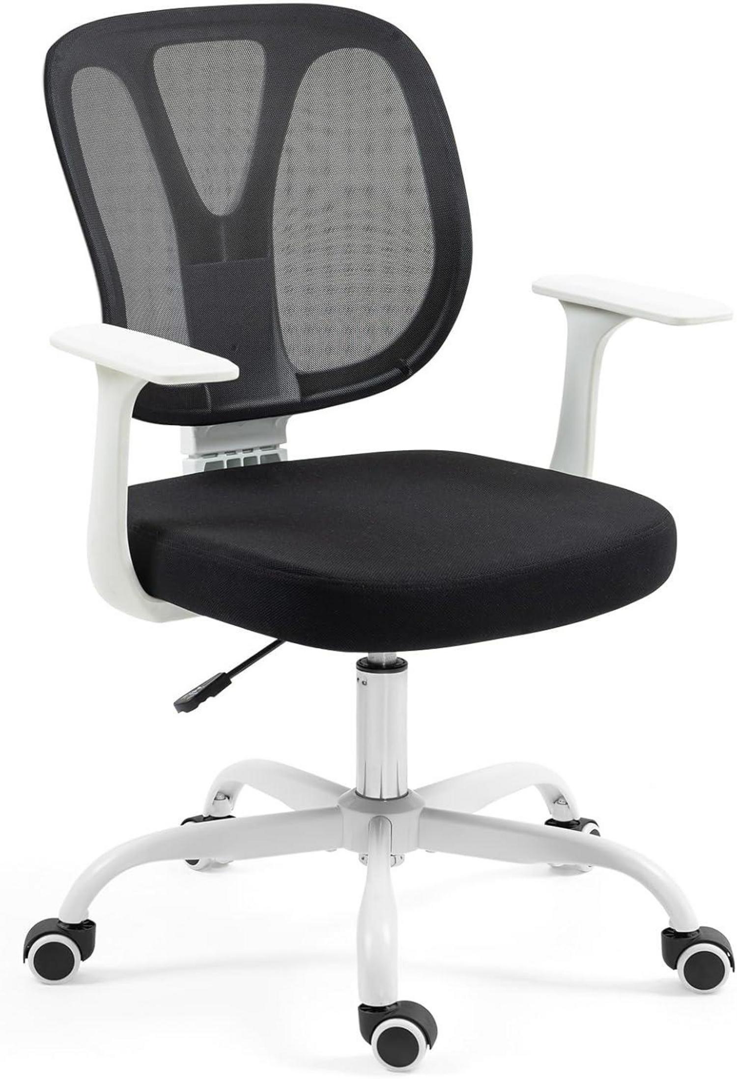 Ergonomischer Bürostuhl mit Lordosenstütze und Armlehnen