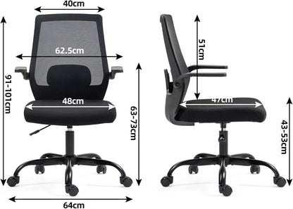 Ergonomischer Bürostuhl mit 2 Jahre Garantie & einstellbaren Armlehnen