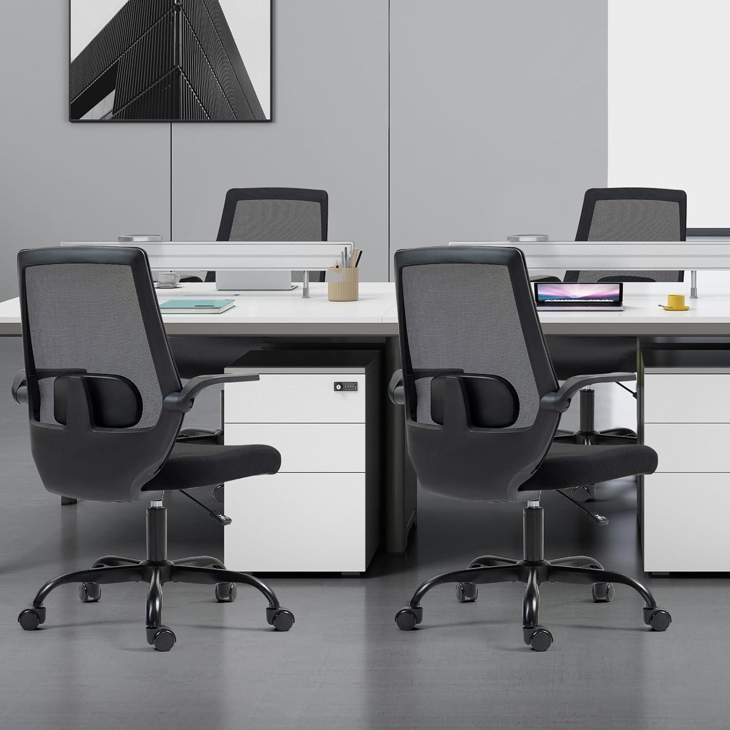 Bequemer Ahua Bürostuhl höhenverstellbar Lordosenstütze ergonomisch