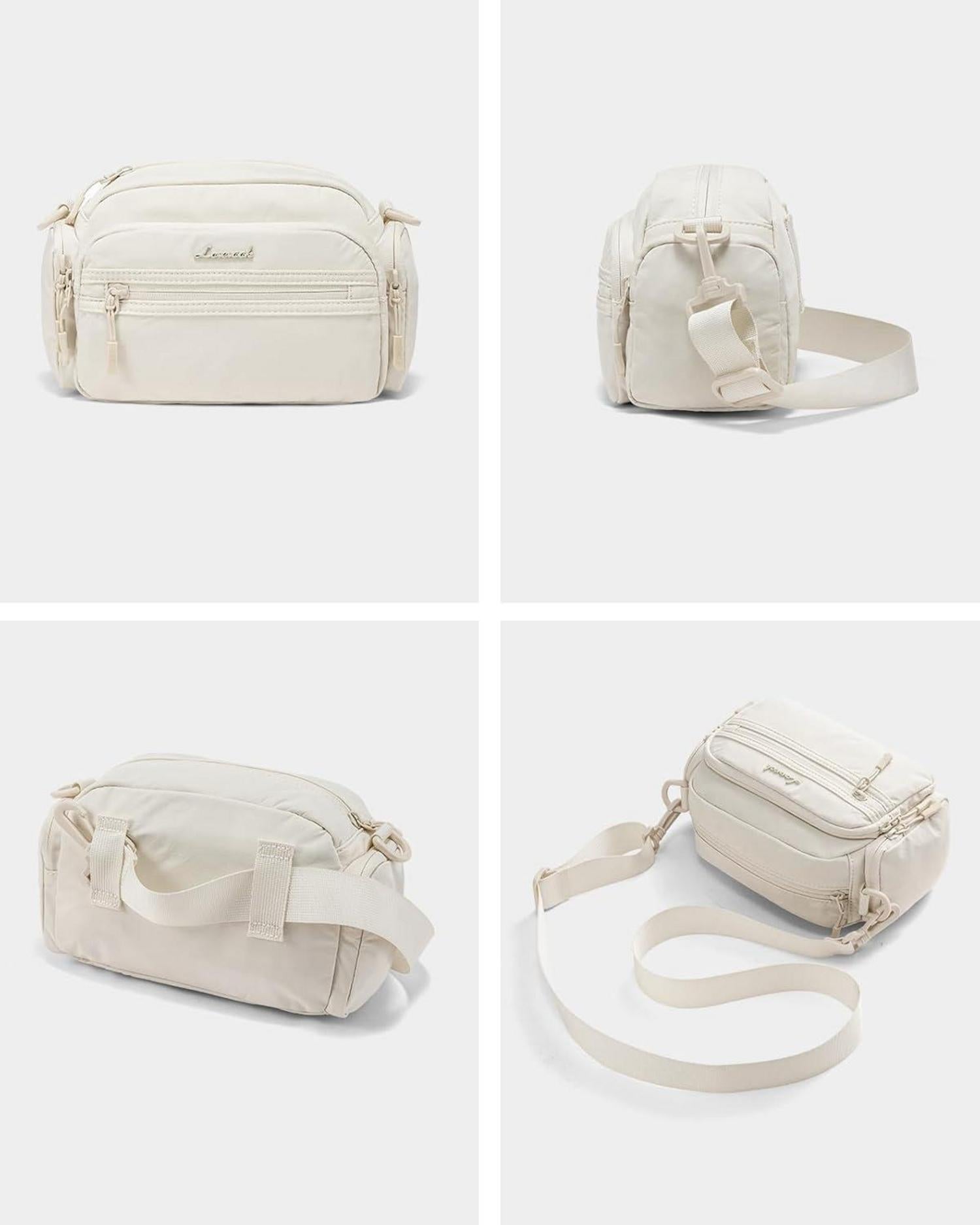 Crossbody Bag Damen Umhängetasche Klein Bauchtasche Fashion Beige