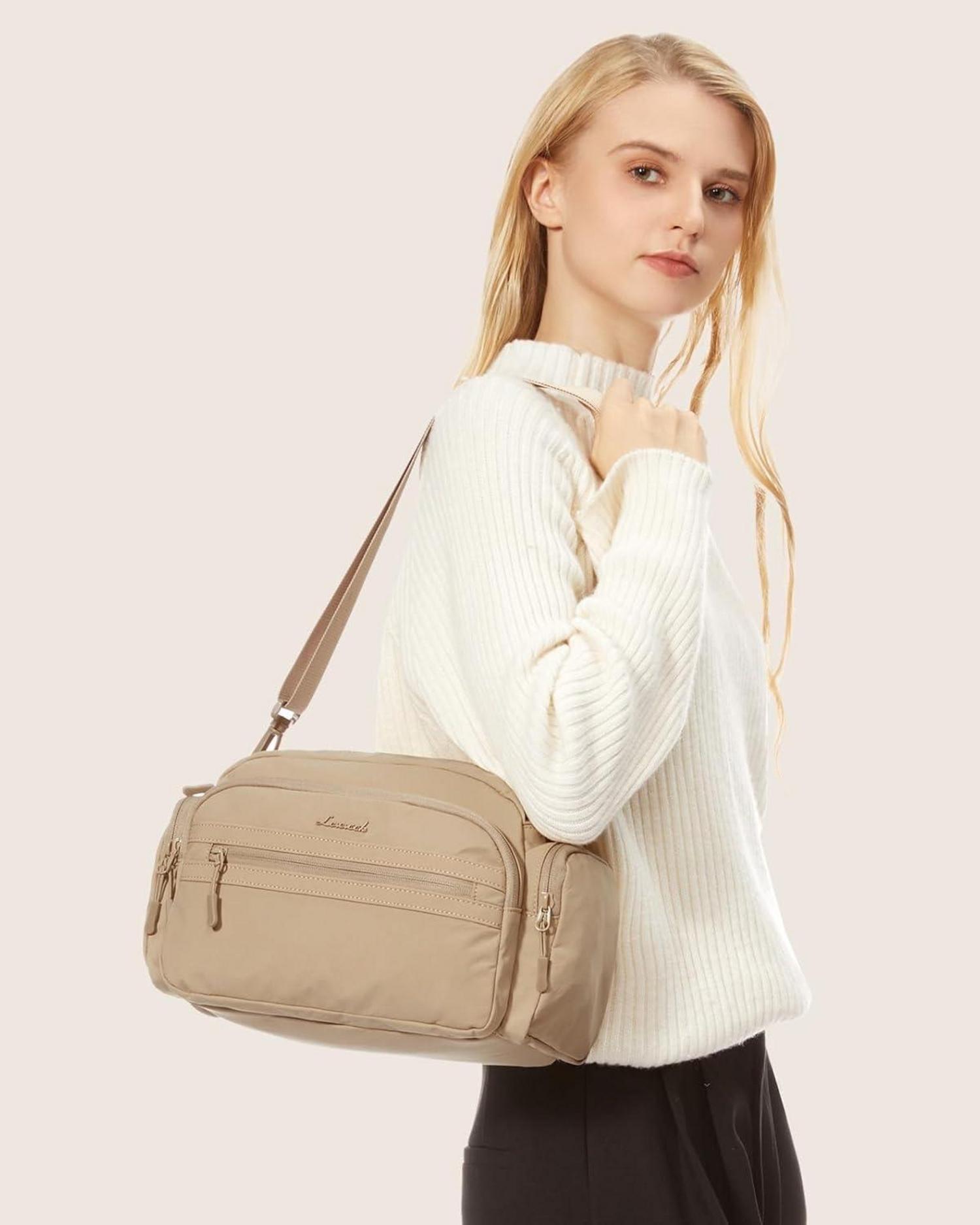 LOVEVOOK Umhängetasche Damen Schwarze Crossbody Bag