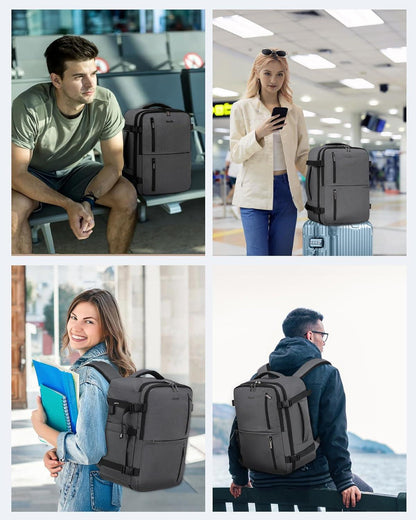 Handgepäck Reiserucksack 40x30x20 für 14 Zoll Laptop Grau