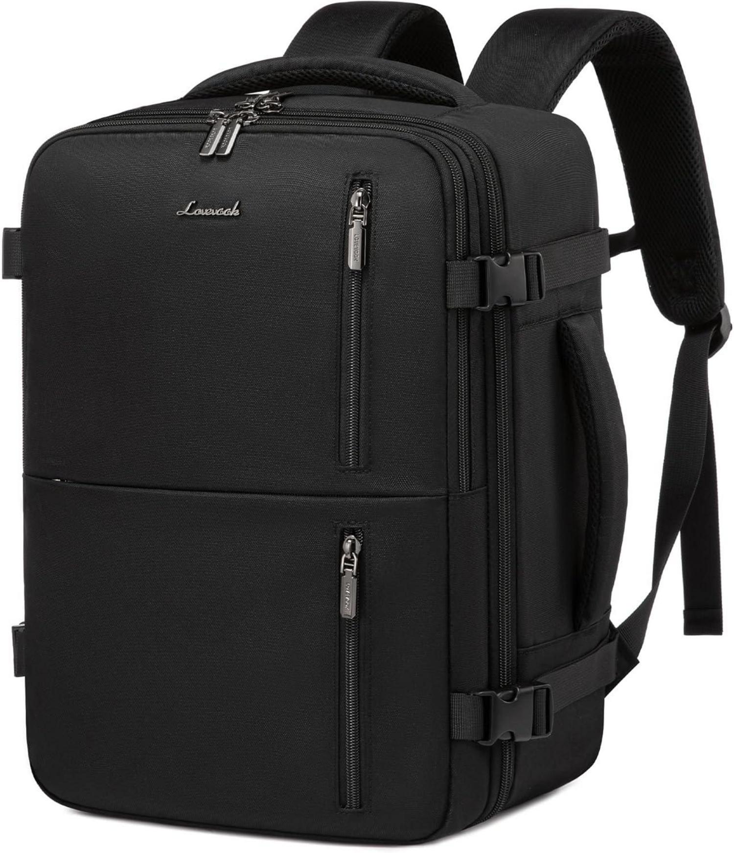 Handgepäck Rucksack Reiserucksack USB Laptop 32l Schwarz