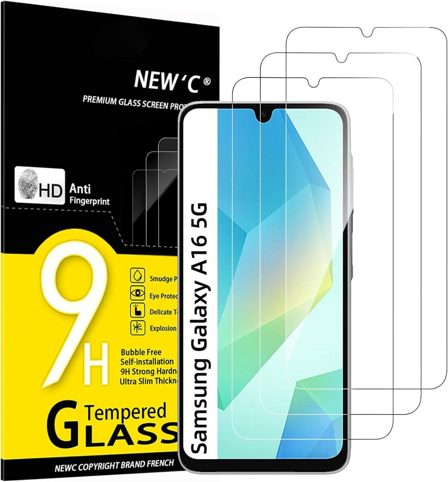 Panzer Schutz Glas Samsung Galaxy A16 5G 3er Pack