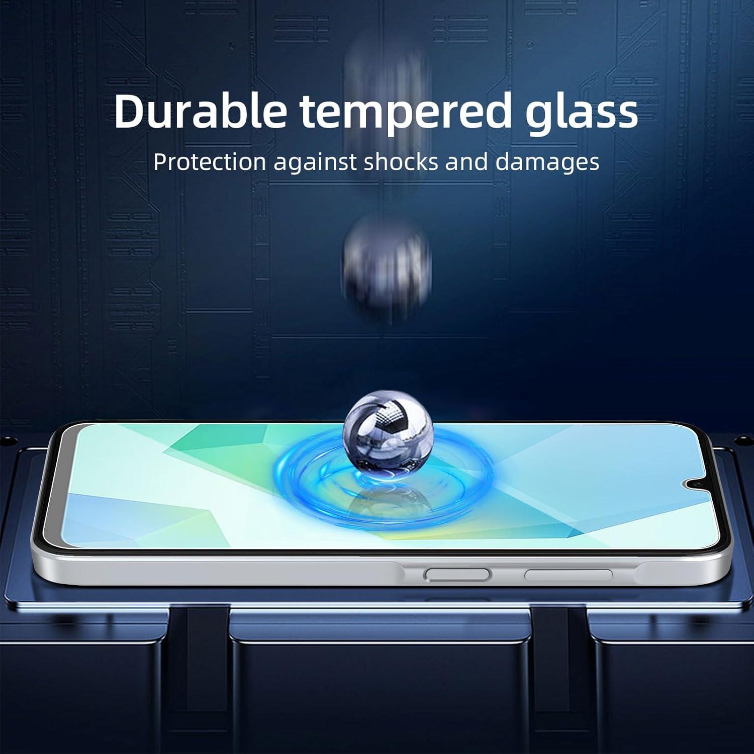 Panzer Schutz Glas Samsung Galaxy A16 5G 3er Pack 9H Härte 6,7 Zoll
